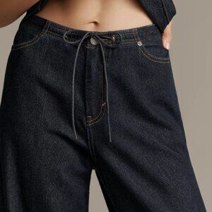 NWT Habitual Jade High-Rise Wide-Leg Drawstring Jeans